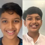 A boy before and after novocare's smile makeover treatment.