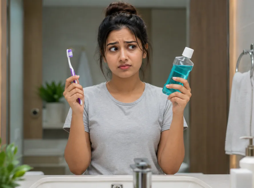 Mouthwash Instead of Brushing? Here's the Real Answer